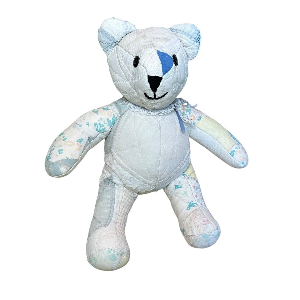 Vintage‎ Quilted Patchwork Teddy Bear